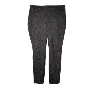 NYDJ Women’s Paisley Print LiftXTuck Ponte Leggings